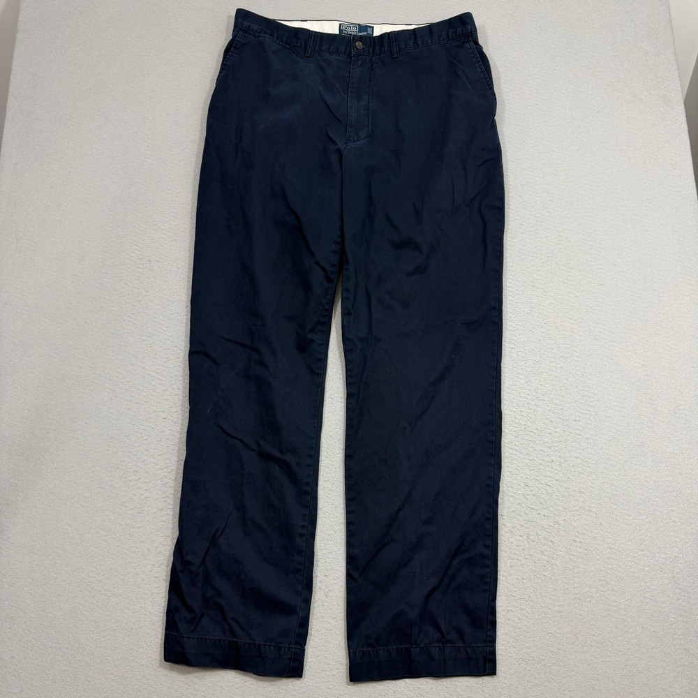 Polo Ralph Lauren Pants Men's 36x32 Navy Blue Prospect Pant Chino Classic Cotton